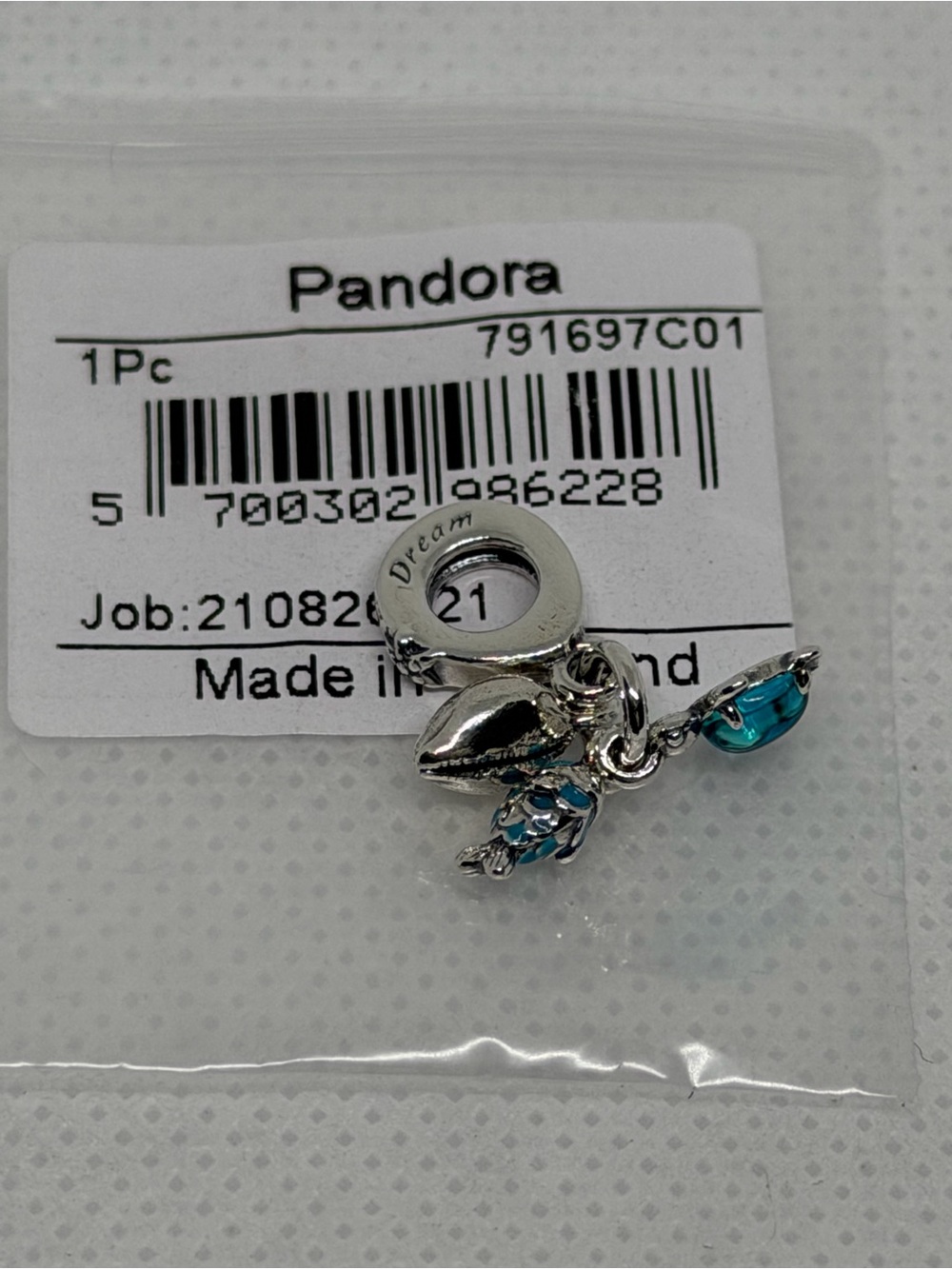 Pandora Fish, Sea Turtle & Conch Triple Dangle Charm - 791697C01